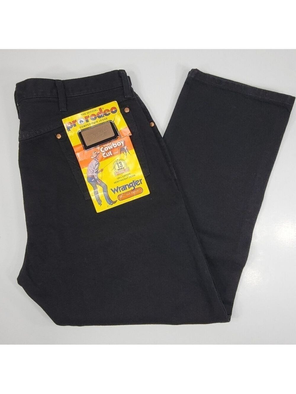 NEW Wrangler Pro Rodeo Original Fit Black Jeans Cowboy Cut 13MWZ Mens 40x30 NWT